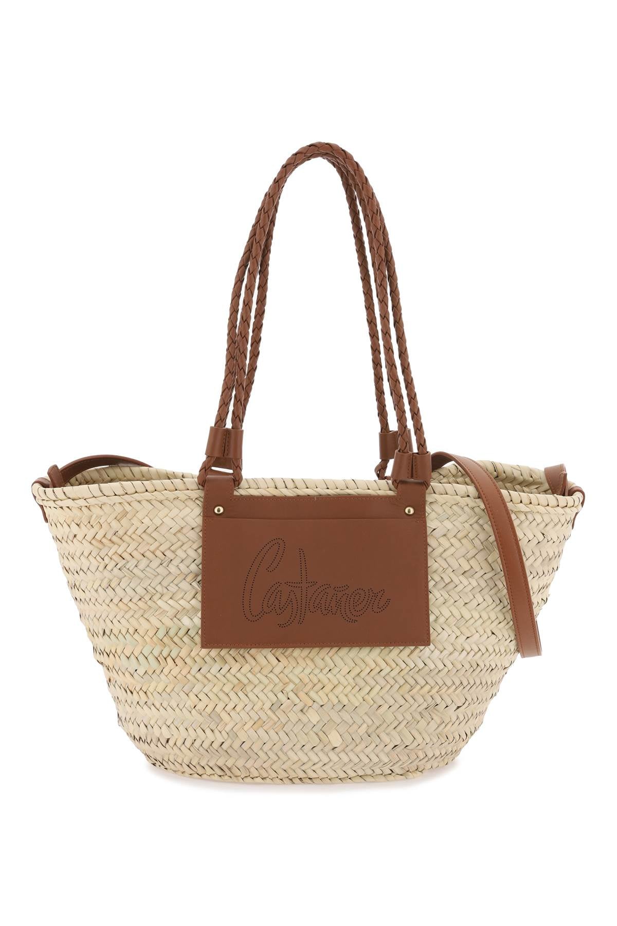 2003 CASTAÑER CASTANER LARGE WOVEN RAFFIA BASKET BAG