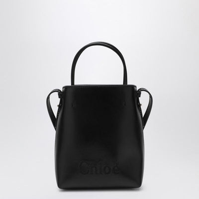 001 CHLOÉ  MICRO  SENSE BLACK TOTE BAG