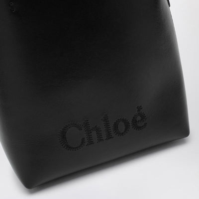 001 CHLOÉ  MICRO  SENSE BLACK TOTE BAG