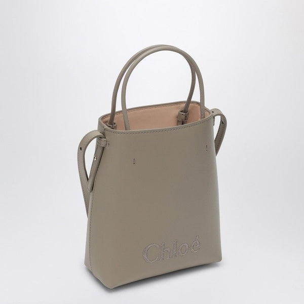 23W CHLOÉ  MICRO  SENSE LIGHT GREY TOTE BAG