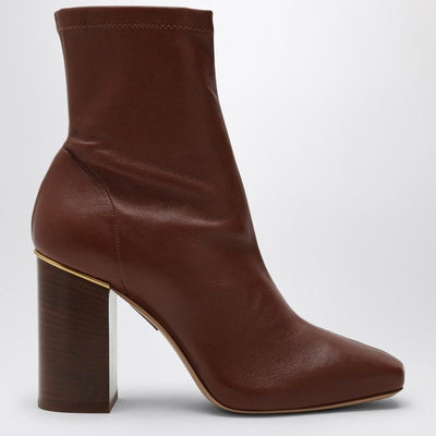 246 CHLOÉ  COGNAC-COLOURED AMBRE ANKLE BOOT