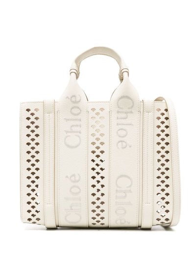 110 CHLOÉ WOODY LEATHER SMALL TOTE