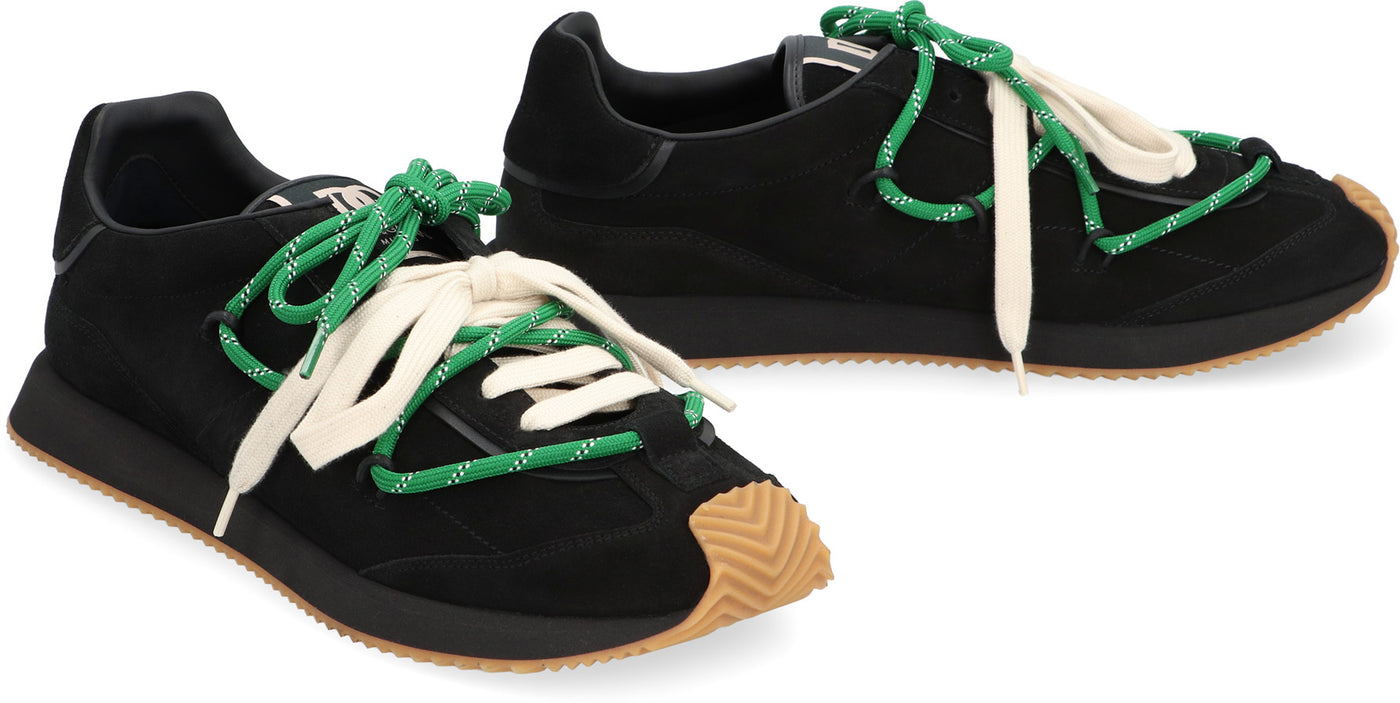 8B956 DOLCE & GABBANA DG RUNNER SUEDE SNEAKERS