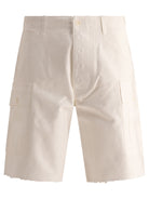 White GALLERY DEPT. "FOIL" CARGO SHORTS