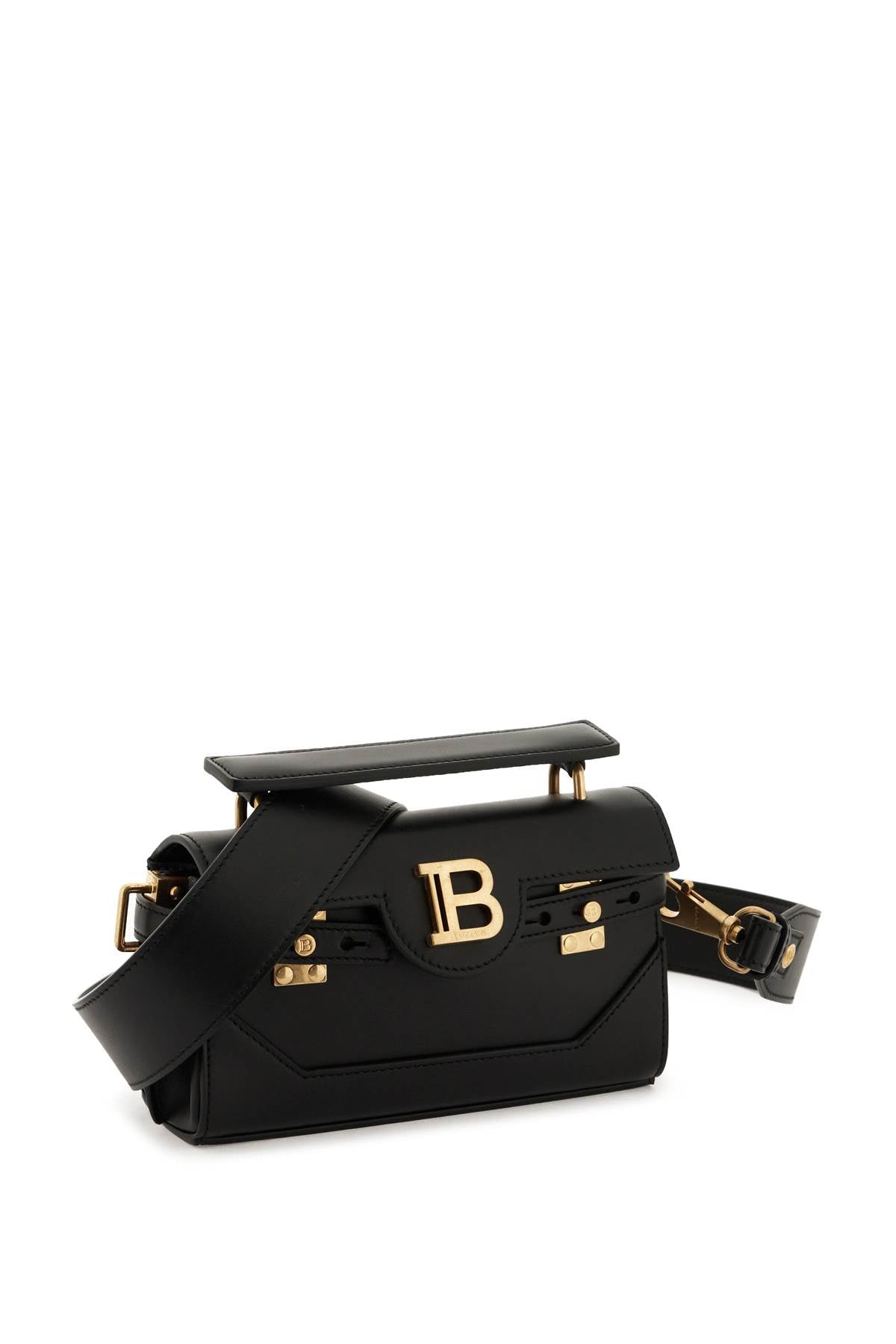 0PA BALMAIN BAGUETTE BUZZ 19 BLACK GOLDEN LOGO