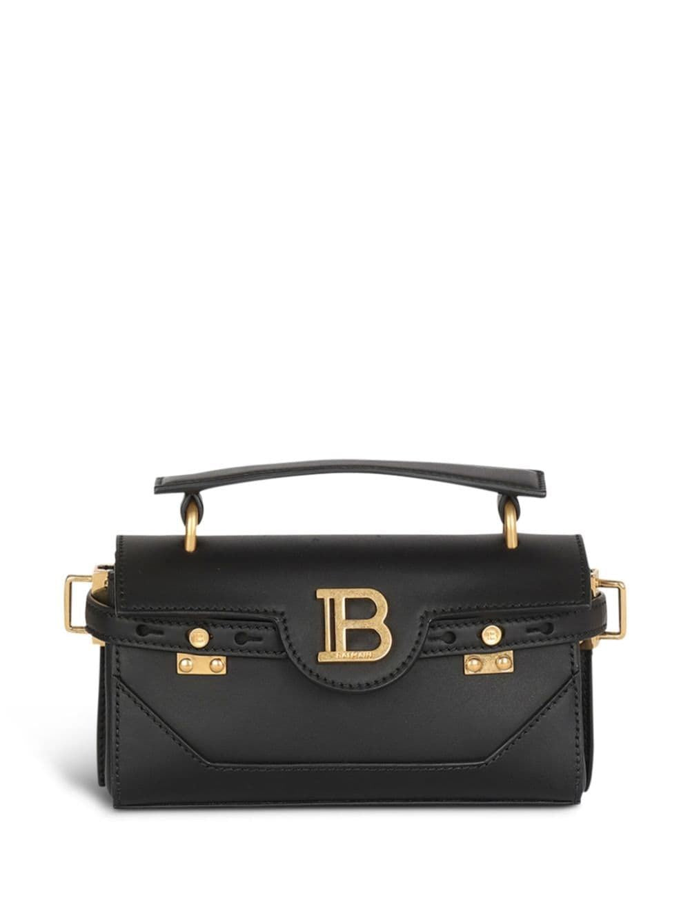 0PA BALMAIN BAGUETTE BUZZ 19 BLACK GOLDEN LOGO