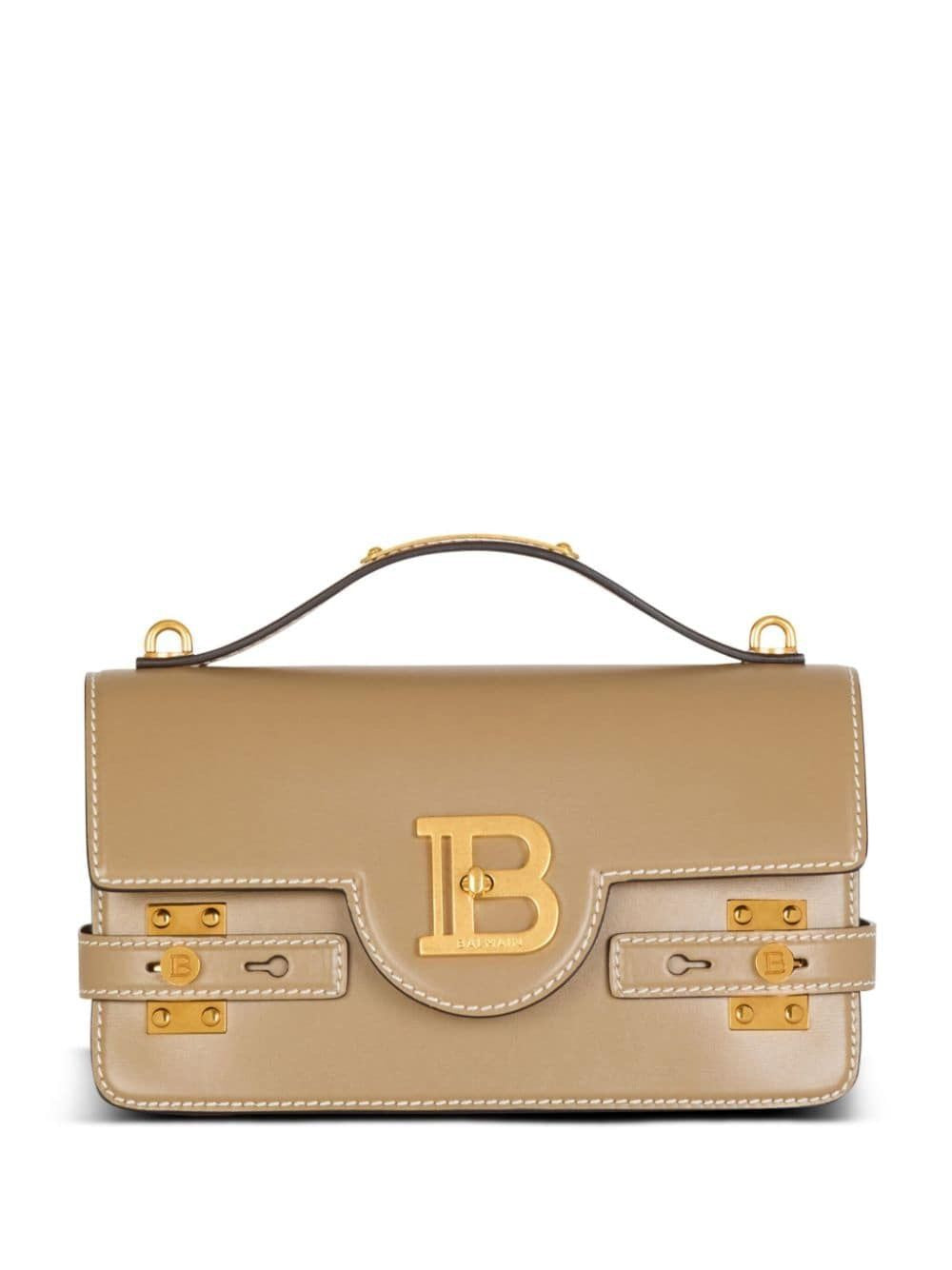 8AG BALMAIN SHOULDER BUZZ 24 TAUPE GOLDEN LOGO