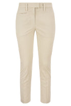 010 DONDUP PERFECT - SLIM-FIT COTTON GABARDINE TROUSERS