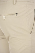 010 DONDUP PERFECT - SLIM-FIT COTTON GABARDINE TROUSERS