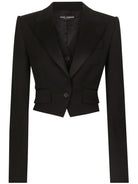 FU28JN0000 DOLCE & GABBANA GABARDINE CROPPED JACKET