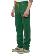 Green RHUDE PANTALONE IN MISTO LINO