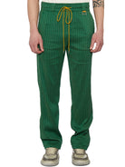 Green RHUDE PANTALONE IN MISTO LINO