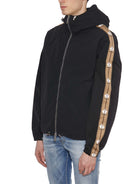 Black DSQUARED2 JACKET WITH HOOD