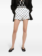 FSFNMHWZRN DOLCE & GABBANA DOTS PRINT COTTON SHORTS