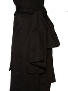 Black YOHJI YAMAMOTO GABARDINE HIGH WAIST TROUSERS