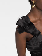 001 JIL SANDER Raffia Bow Detail Midi Dress