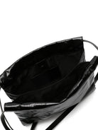 P6584001 JIL SANDER BLACK LEATHER SHOULDER BAG