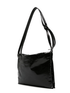 P6584001 JIL SANDER BLACK LEATHER SHOULDER BAG