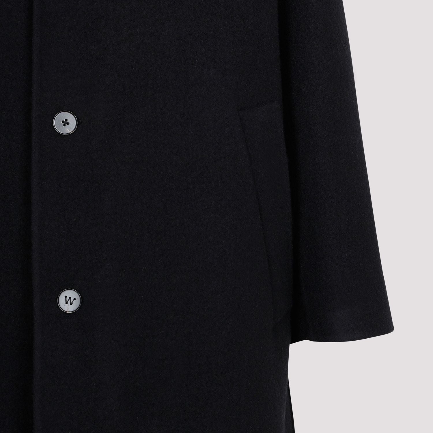 WOOL SPORT COAT - BLACK / FR 48