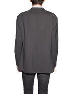 Grey melange NEIL BARRETT OVERSIZE WOOL JACKET