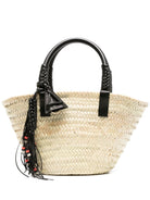 MAT0016110 ALANUI INTERWOVEN RAFFIA BAG WITH TASSEL CHARM