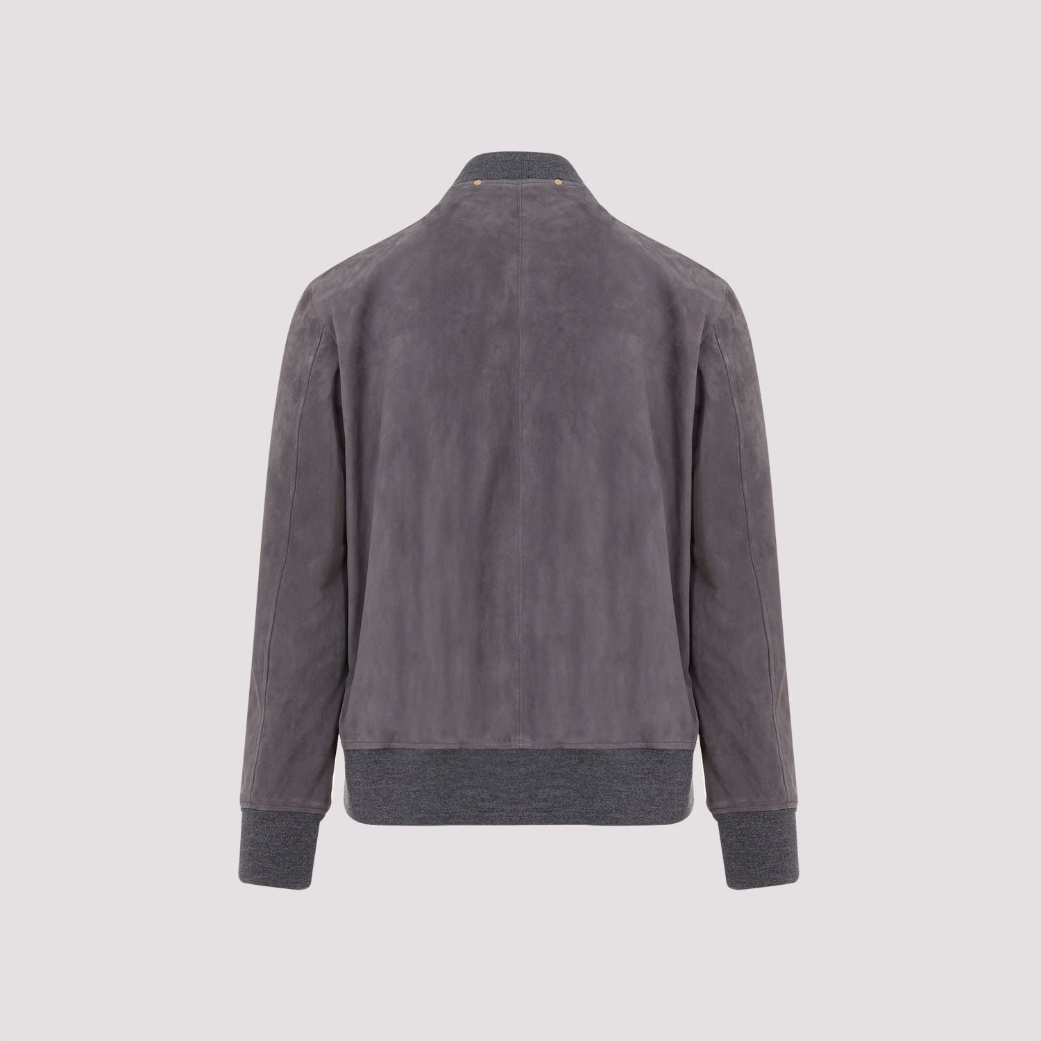 GREY PAUL SMITH REGULAR FIT SUEDE BOMBER JACKET M1R280UN00040 LOZURI