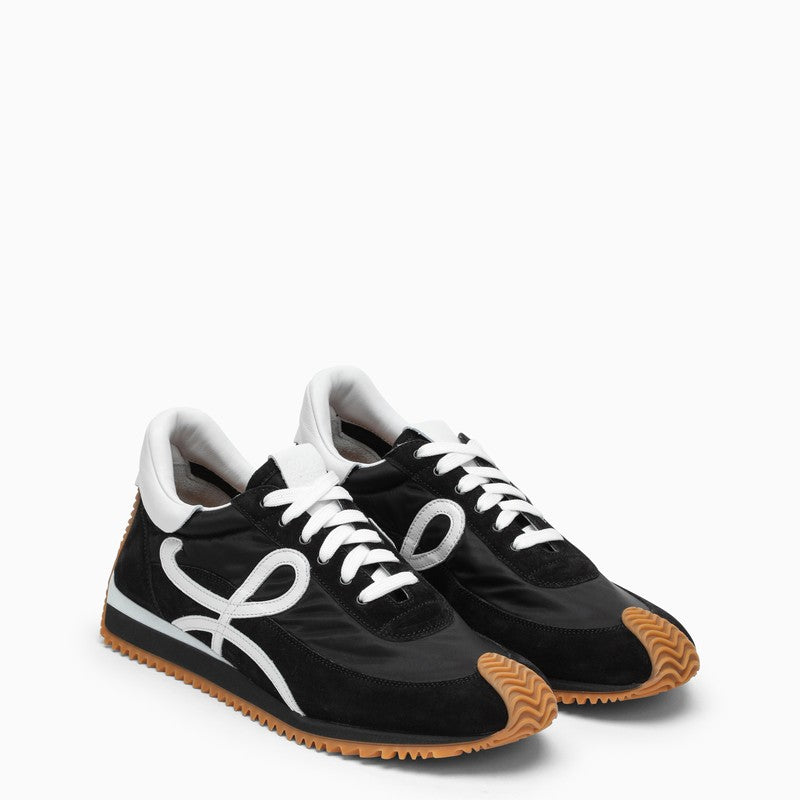 1102 LOEWE  BLACK/WHITE FLOW RUNNER SNEAKERS