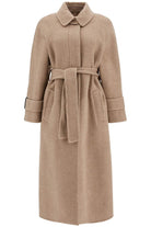 C001R BRUNELLO CUCINELLI WOOL AND CASHMERE COAT WITH BELT.