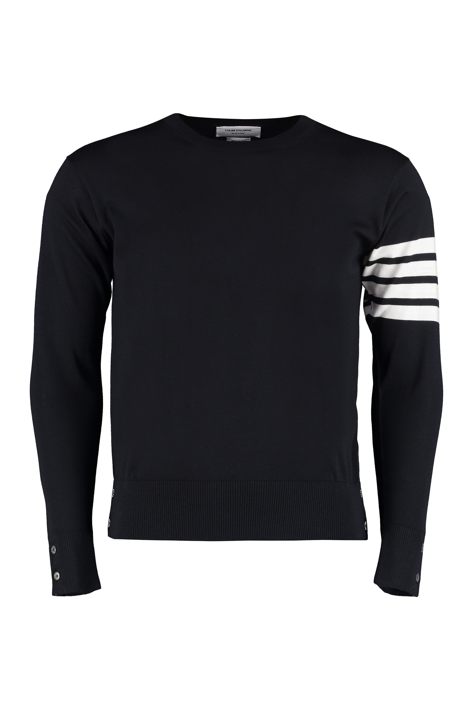 415 THOM BROWNE MERINO WOOL CREW-NECK SWEATER