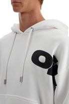 0110 OFF-WHITE HOODED SWEATSHIRT WITH SHARED