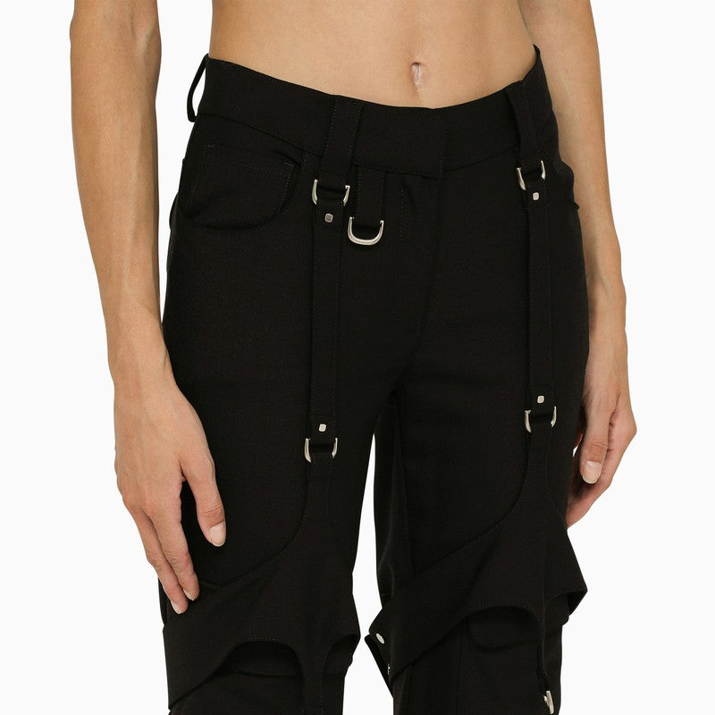 1000 OFF-WHITE WOOL CARGO TROUSERS