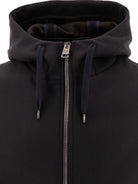 Blue HERNO HOODED PARKA