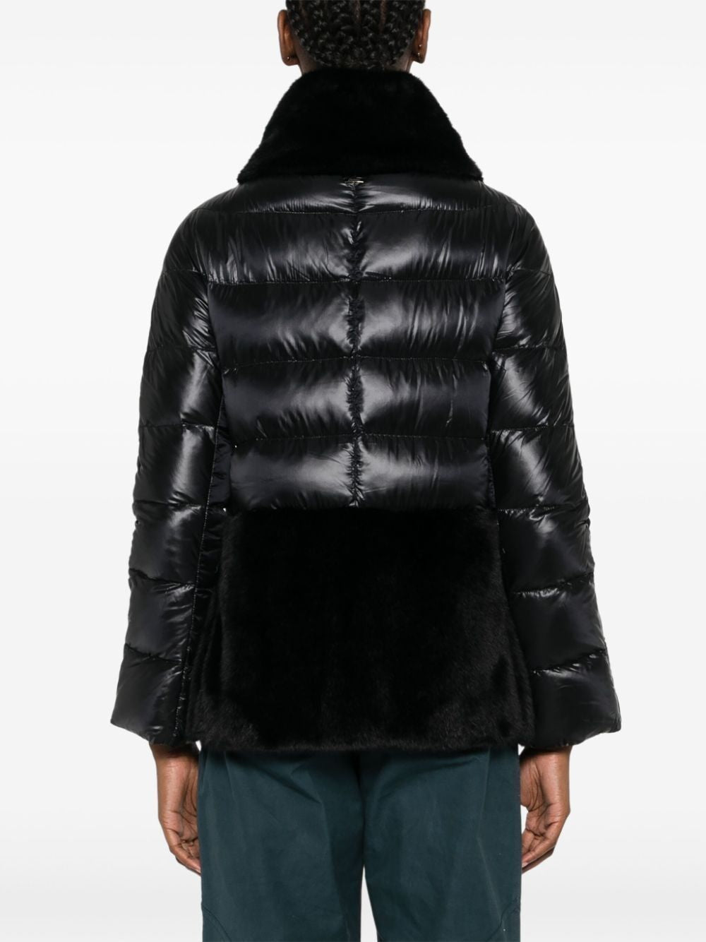 9300 HERNO FAUX FUR PUFFER JACKET