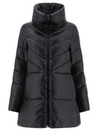 Black HERNO "CHEVRON" DOWN COAT