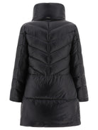 Black HERNO "CHEVRON" DOWN COAT