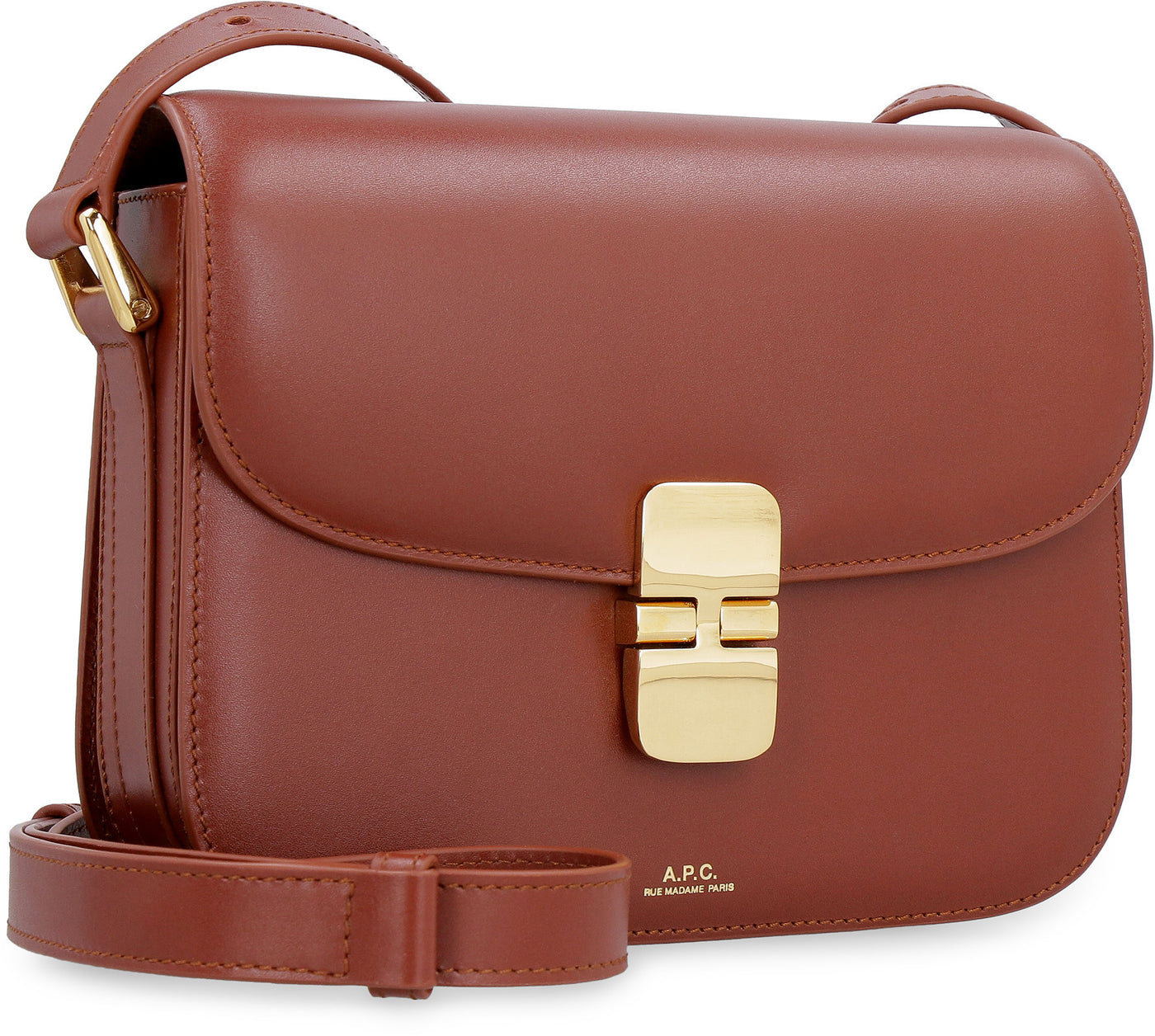 CAD A.P.C. GRACE LEATHER CROSSBODY BAG