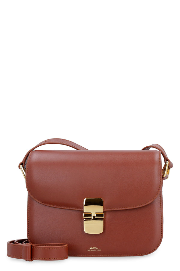 CAD A.P.C. GRACE LEATHER CROSSBODY BAG