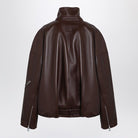 9517 LOEWE  BALLOON BROWN LEATHER JACKET