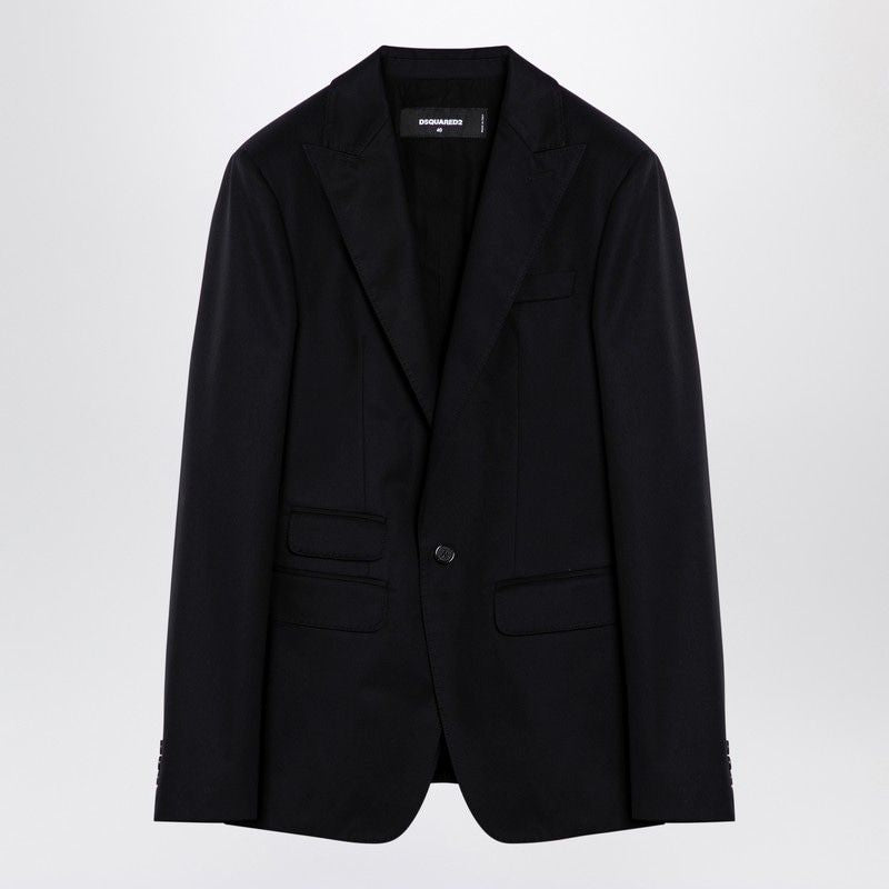 900 DSQUARED2  DEAN SINGLE-BREASTED JACKET BLACK