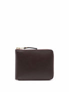 BROWN COMME DES GARÇONS WALLET GRAINED LEATHER WALLET