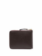 BROWN COMME DES GARÇONS WALLET GRAINED LEATHER WALLET