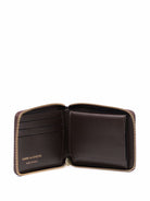 BROWN COMME DES GARÇONS WALLET GRAINED LEATHER WALLET