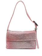 SS24012034 BENEDETTA BRUZZICHES IRIDESCENT RHINESTONE EMBELLISHED SHOULDER BAG