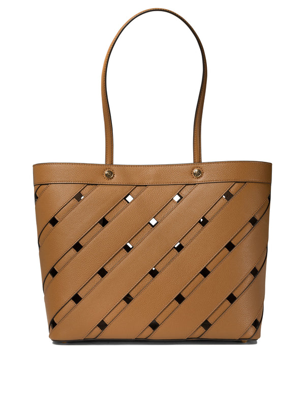 Brown ETRO SHOULDER BAG WITH CUT-OUT DETAILS