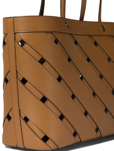 Brown ETRO SHOULDER BAG WITH CUT-OUT DETAILS