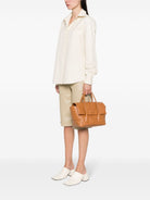 YATS001 TOD'S CARAMEL BROWN LEATHER HANDBAG