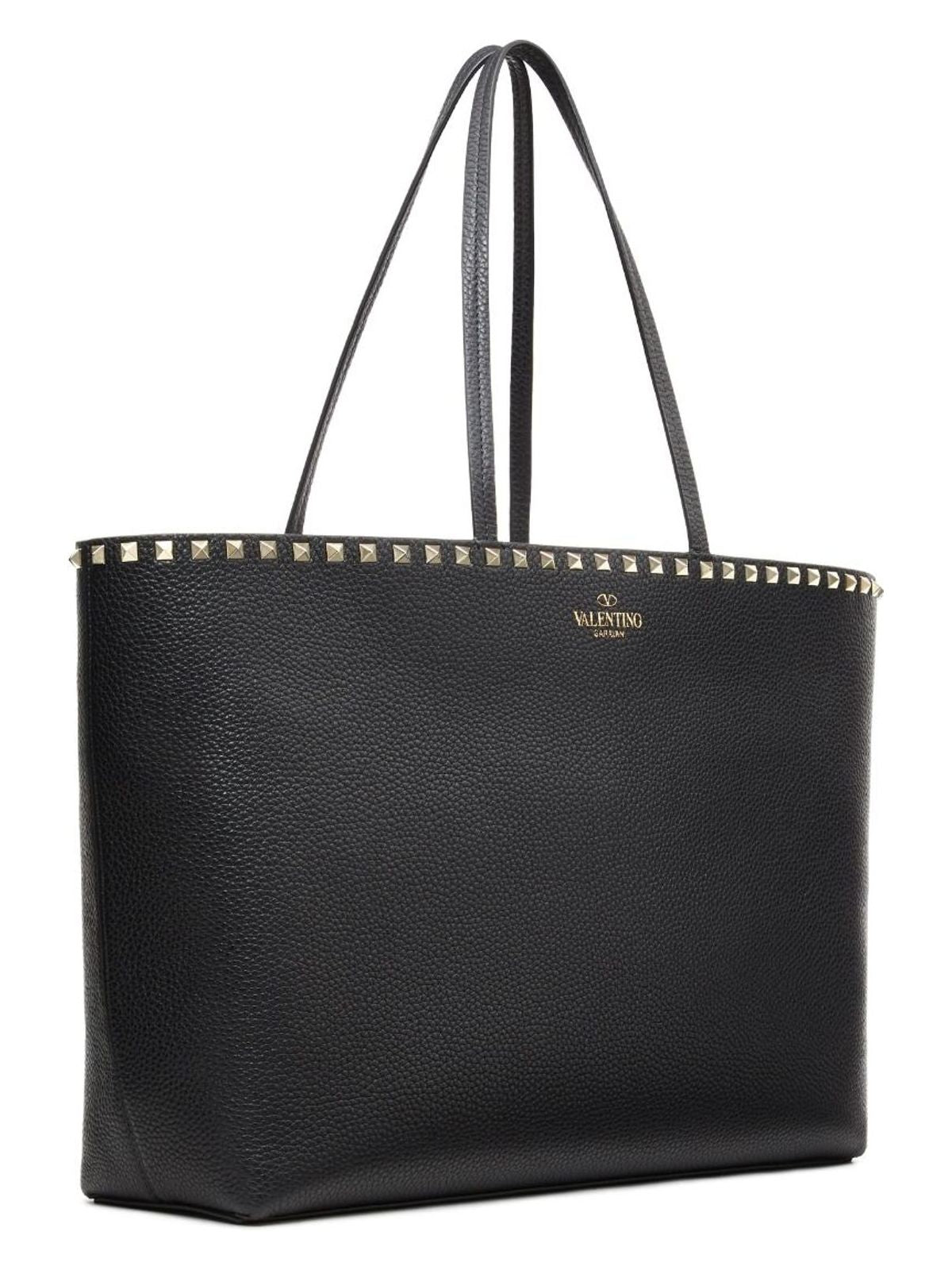 Valentino Saffiano Black Tote Bag good