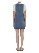 07UW CELINE DENIM MINI DUNGAREE