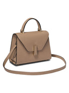 Beige VALEXTRA "ISIDE MICRO" CROSSBODY BAG