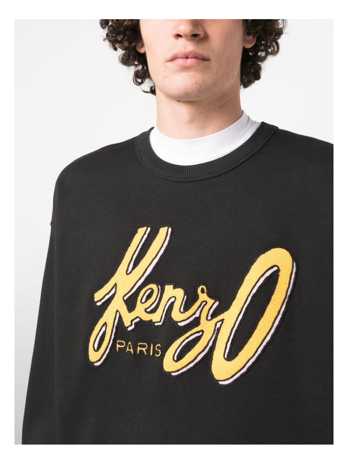 4MB99J KENZO ARCHIVE OVERSIZED LOGO COTTON SWEATSHIRT